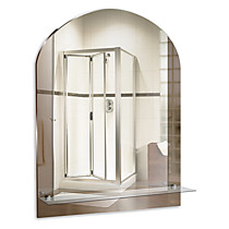 Зеркало MIXLINE Соло 495*675 (ШВ) с полкой