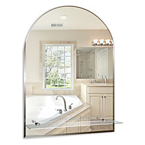 Зеркало MIXLINE Аркада-Люкс 490*670 (ШВ) с полкой и фацетом