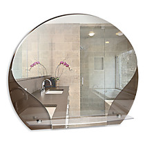 Зеркало MIXLINE Арена 620*520 (ШВ) с полкой