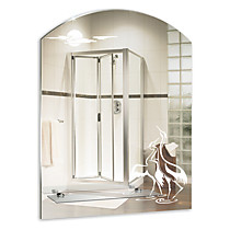 Зеркало MIXLINE Танец 535*670 (ШВ) с полкой