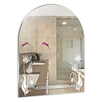 Зеркало MIXLINE Букет 495*670 (ШВ) с полкой