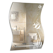 Зеркало MIXLINE Немо 510*680 (ШВ) с полкой