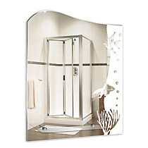 Зеркало MIXLINE Лагуна 535*670 (ШВ) с полкой